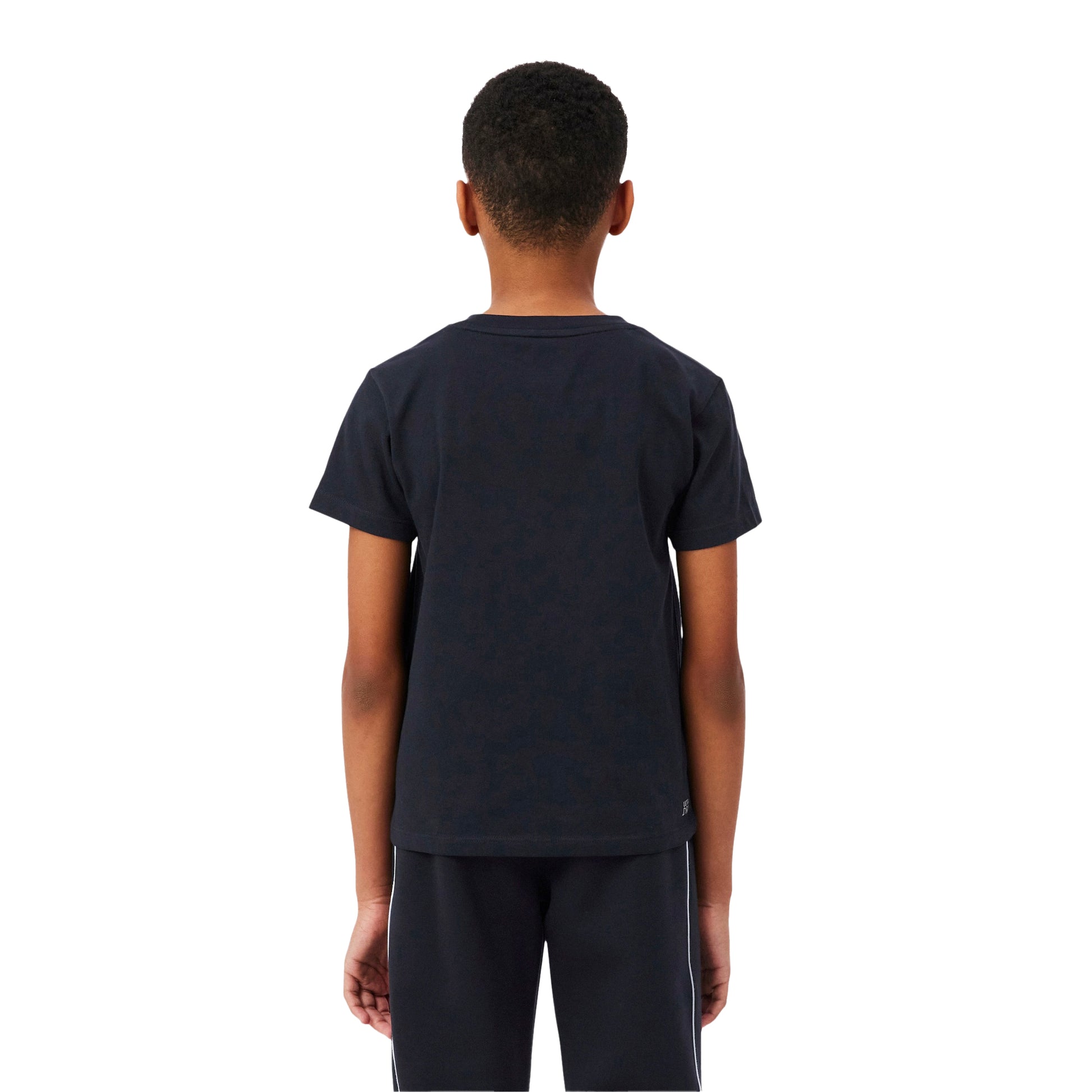 Black - Pack Shot - Lacoste Childrens-Kids Ultra Dry T-Shirt