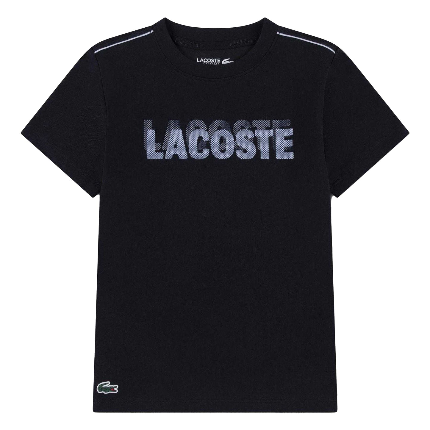 Black - Front - Lacoste Childrens-Kids Ultra Dry T-Shirt