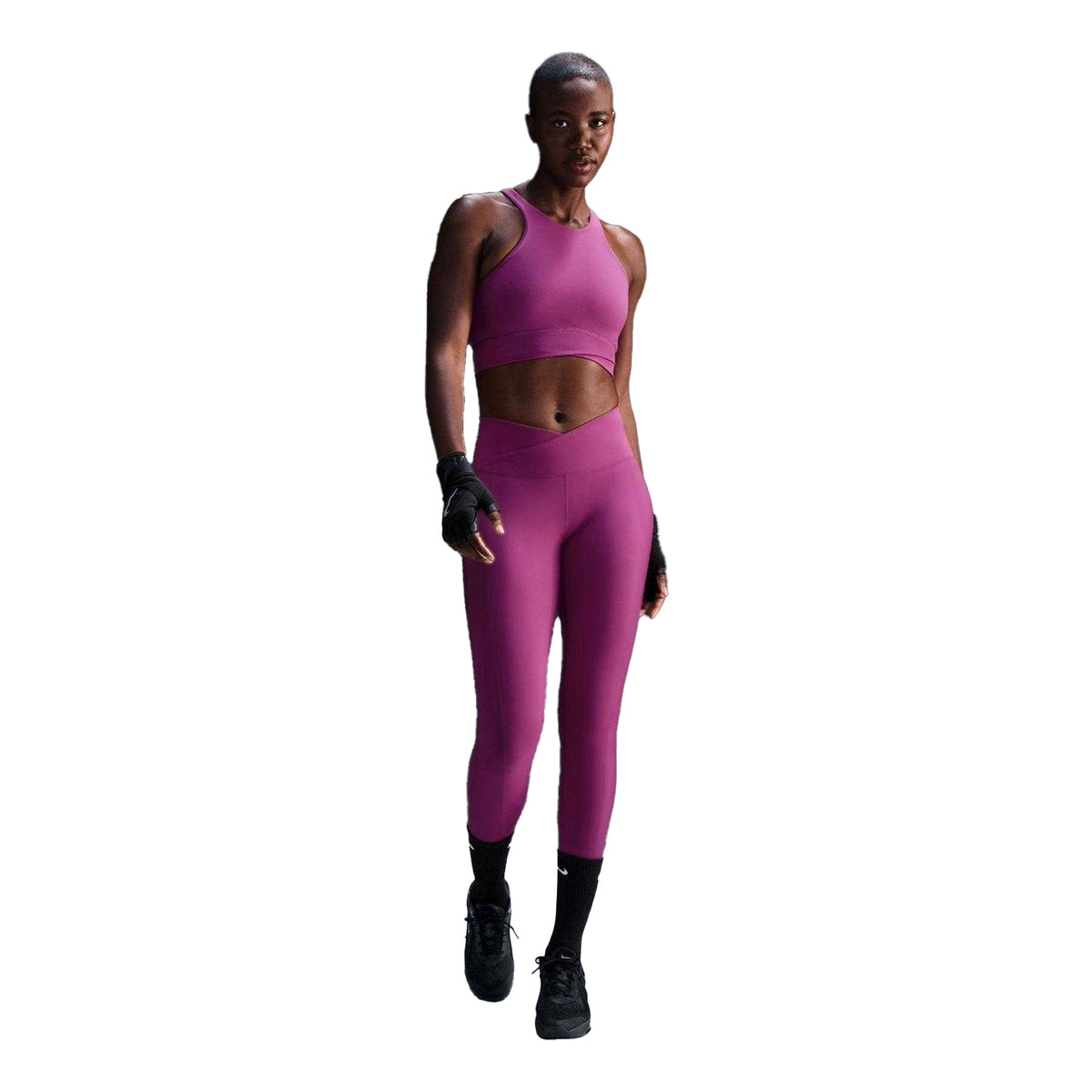 Fuchsia Purple - Pack Shot - Nike Womens-Ladies Twist Sports Bra