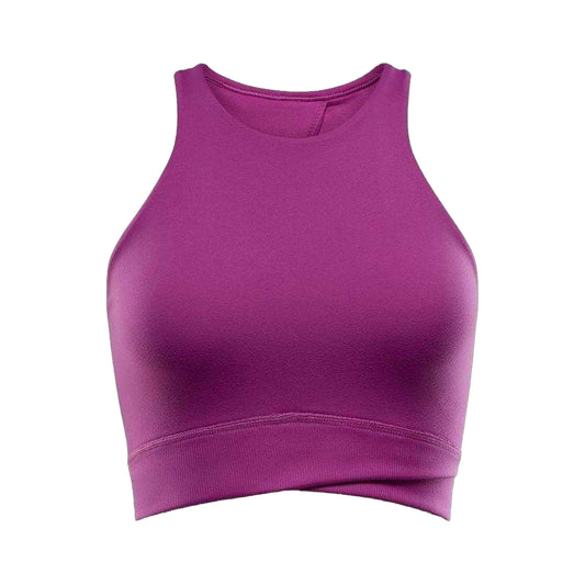 Fuchsia Purple - Front - Nike Womens-Ladies Twist Sports Bra