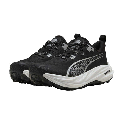 Black-Silver - Pack Shot - Puma Womens-Ladies Voyage Nitro 4 Off Road Shoes
