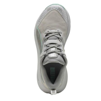 Gray Dawn-Mint - Side - Puma Womens-Ladies Voyage Nitro 4 Off Road Shoes