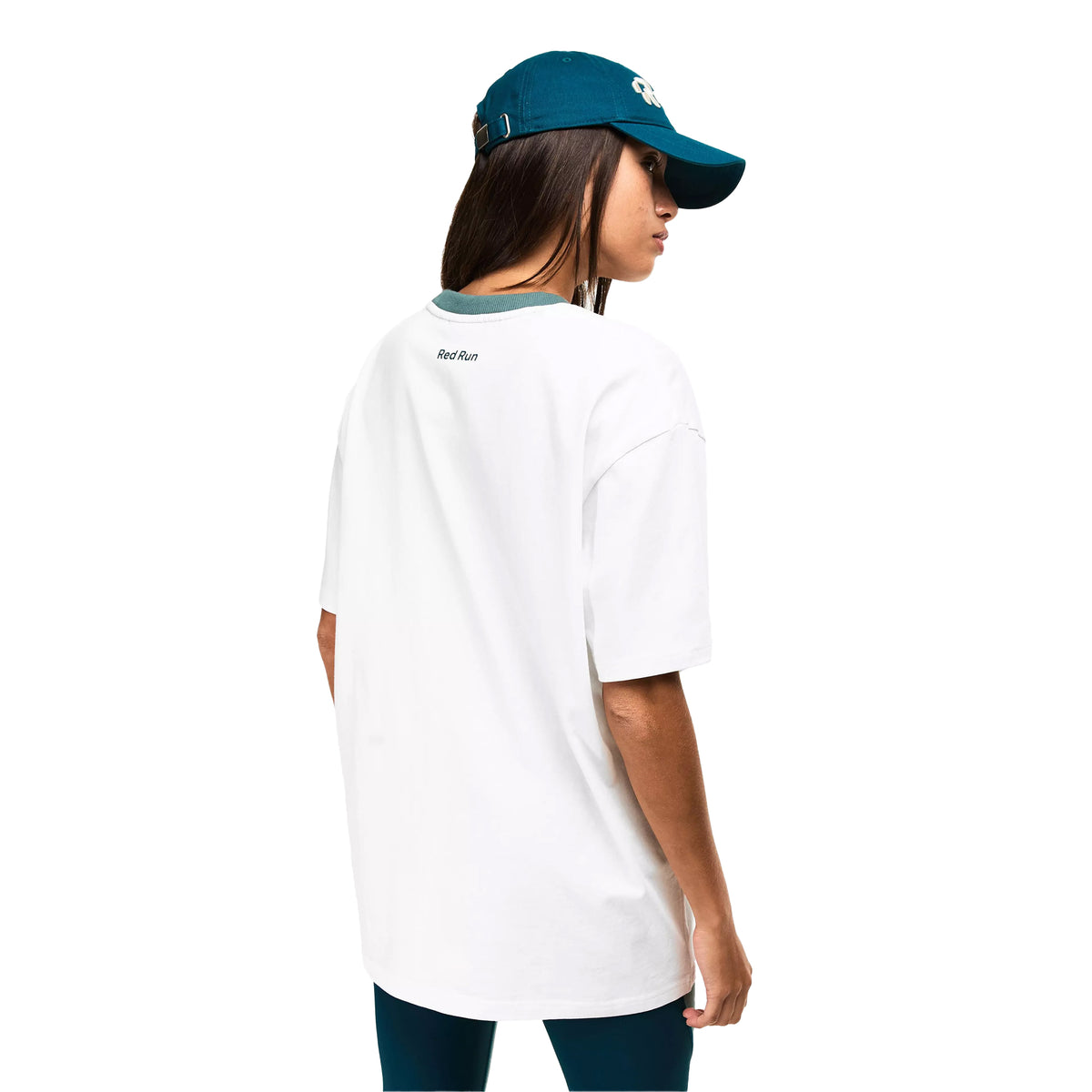 White - Lifestyle - Red Run Womens-Ladies Skyline T-Shirt