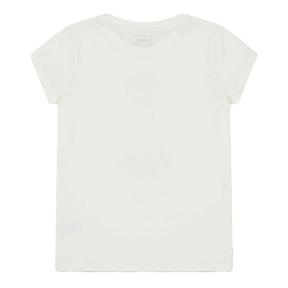 White - Back - Ralph Lauren Childrens-Kids Polo Bear T-Shirt