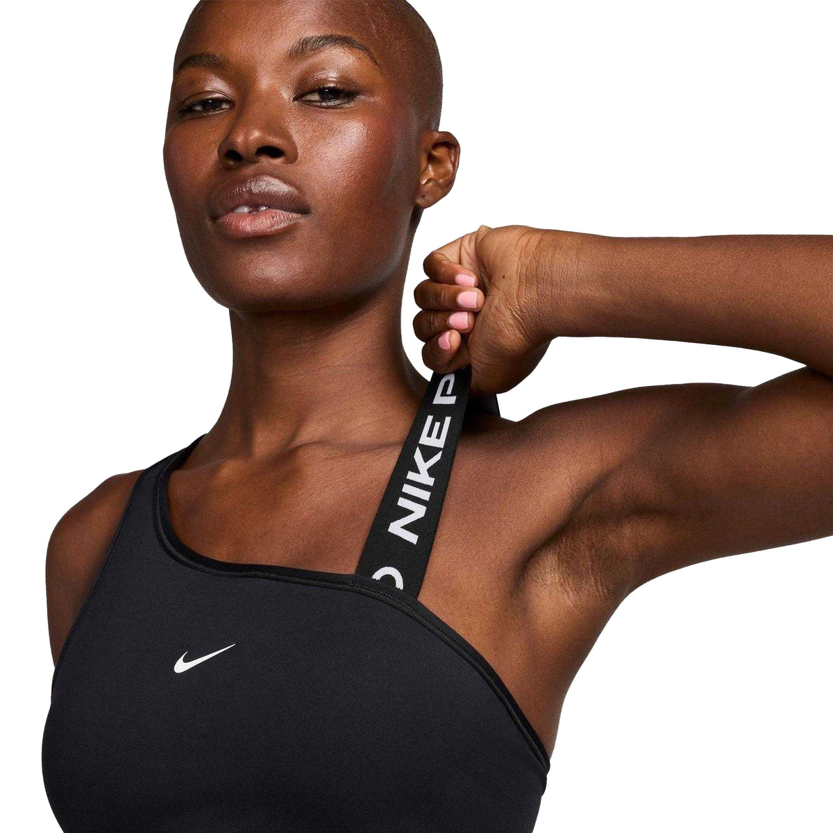 Black - Lifestyle - Nike Womens-Ladies Asymmetric Sports Bra