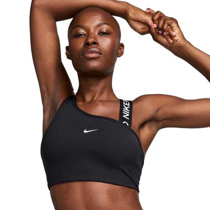 Black - Pack Shot - Nike Womens-Ladies Asymmetric Sports Bra
