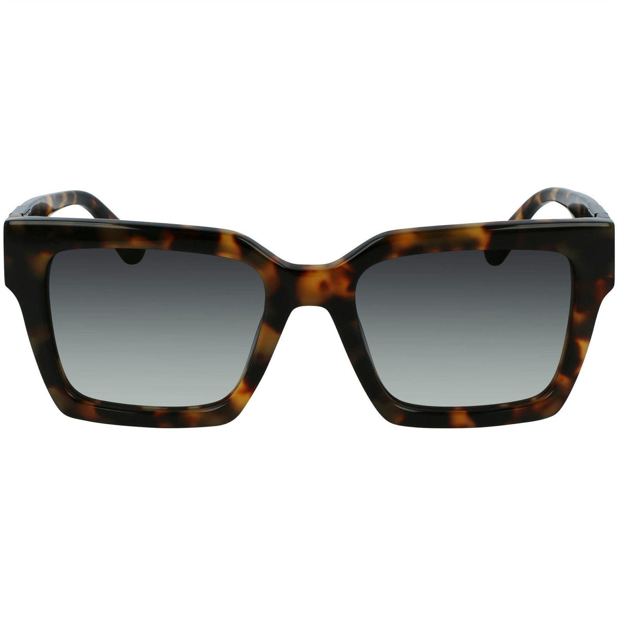Tortoise - Side - Karl Lagerfeld Womens-Ladies Rectangle Sunglasses