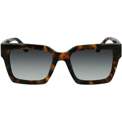 Tortoise - Side - Karl Lagerfeld Womens-Ladies Rectangle Sunglasses