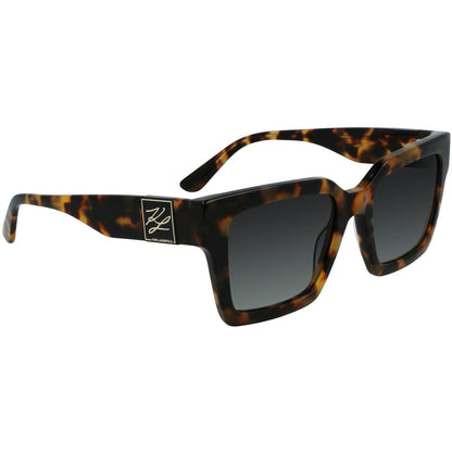 Tortoise - Front - Karl Lagerfeld Womens-Ladies Rectangle Sunglasses