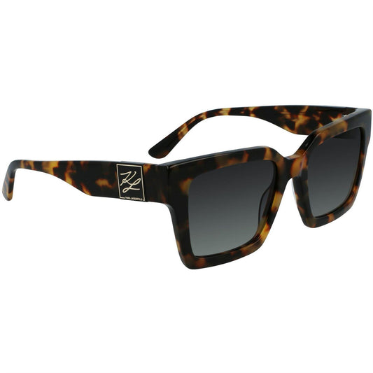 Tortoise - Front - Karl Lagerfeld Womens-Ladies Rectangle Sunglasses