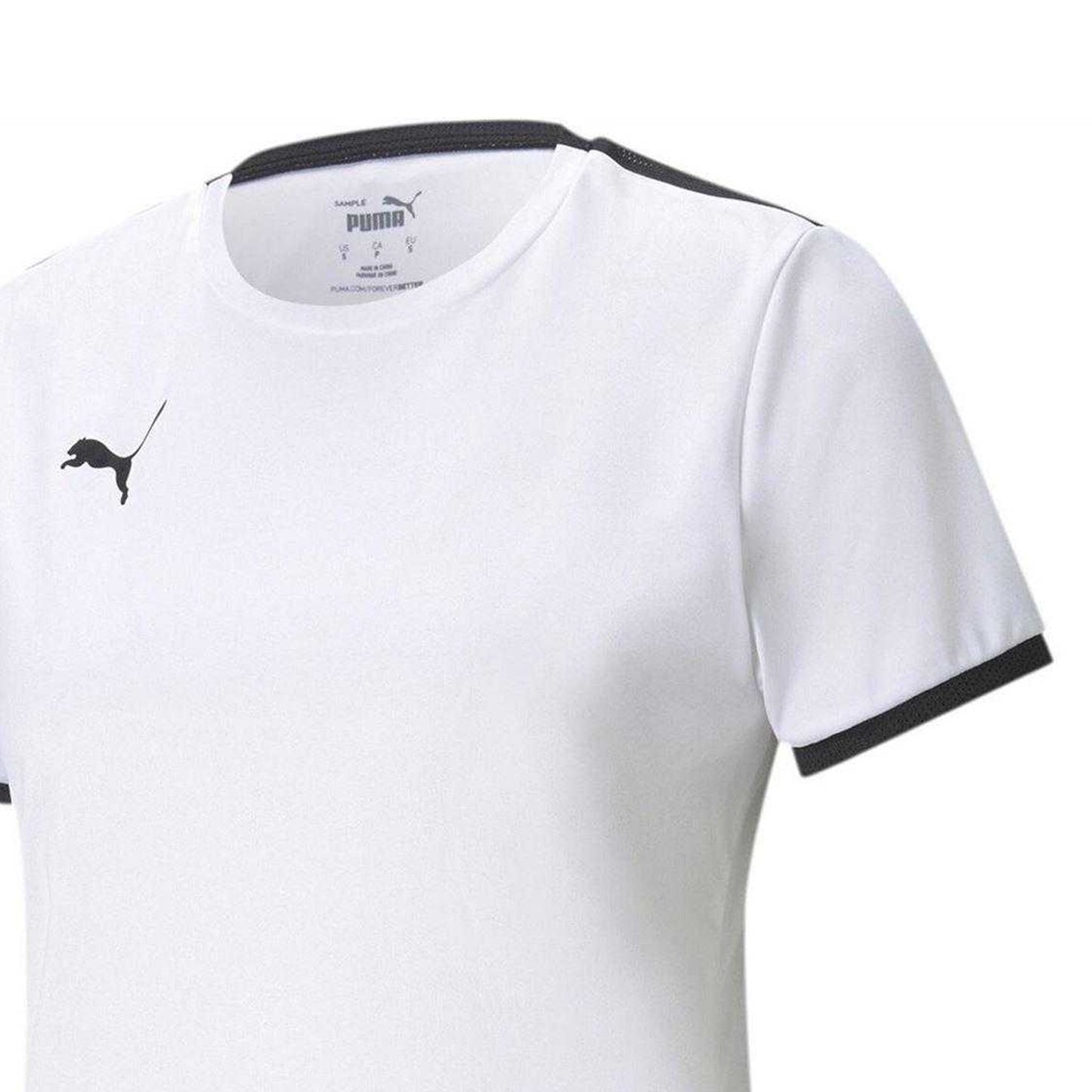 White-Black - Side - Puma Womens-Ladies Team Liga Jersey