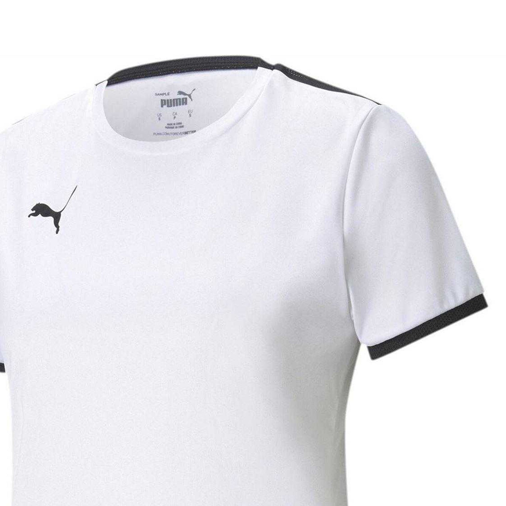 White-Black - Side - Puma Womens-Ladies Team Liga Jersey