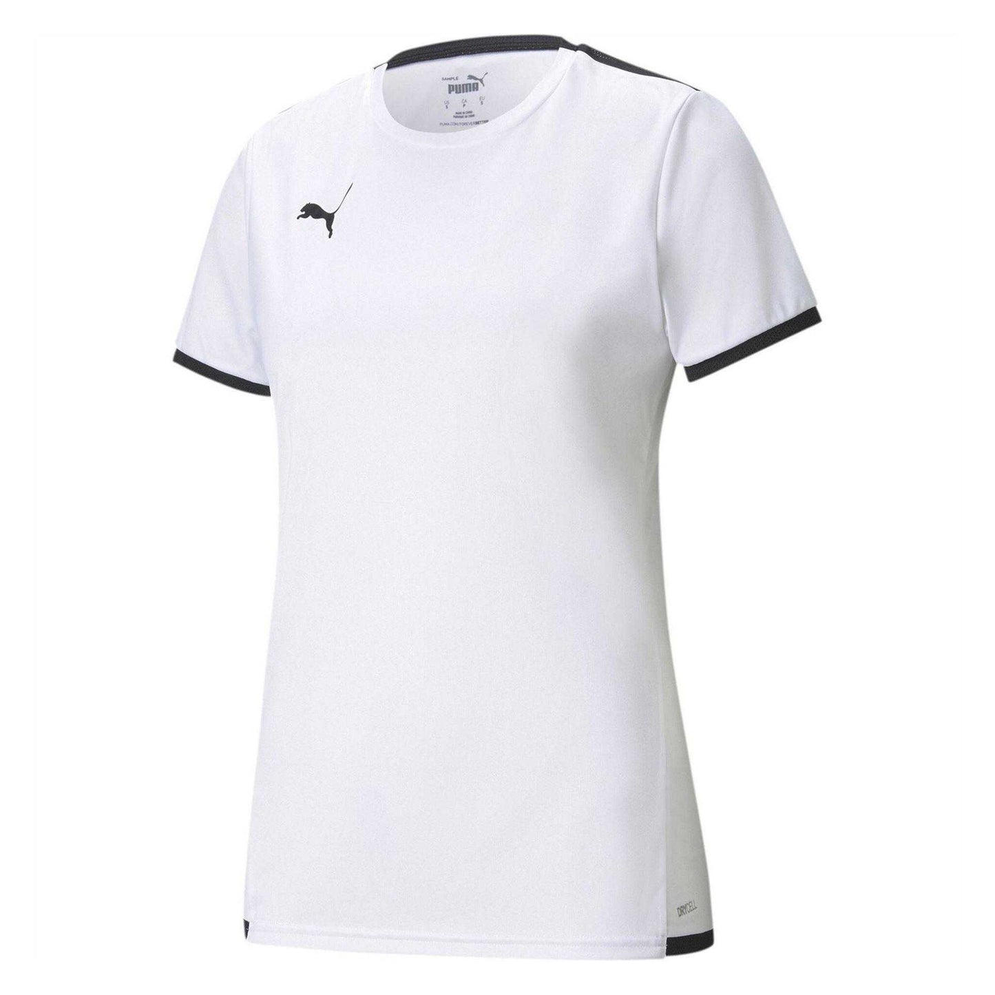 White-Black - Front - Puma Womens-Ladies Team Liga Jersey