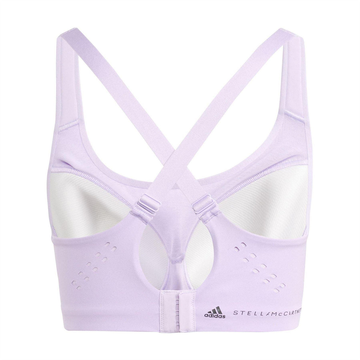 Purple - Back - Adidas Womens-Ladies Stella McCartney High Impact Sports Bra
