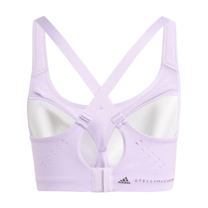 Purple - Back - Adidas Womens-Ladies Stella McCartney High Impact Sports Bra