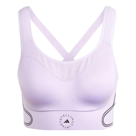 Purple - Front - Adidas Womens-Ladies Stella McCartney High Impact Sports Bra