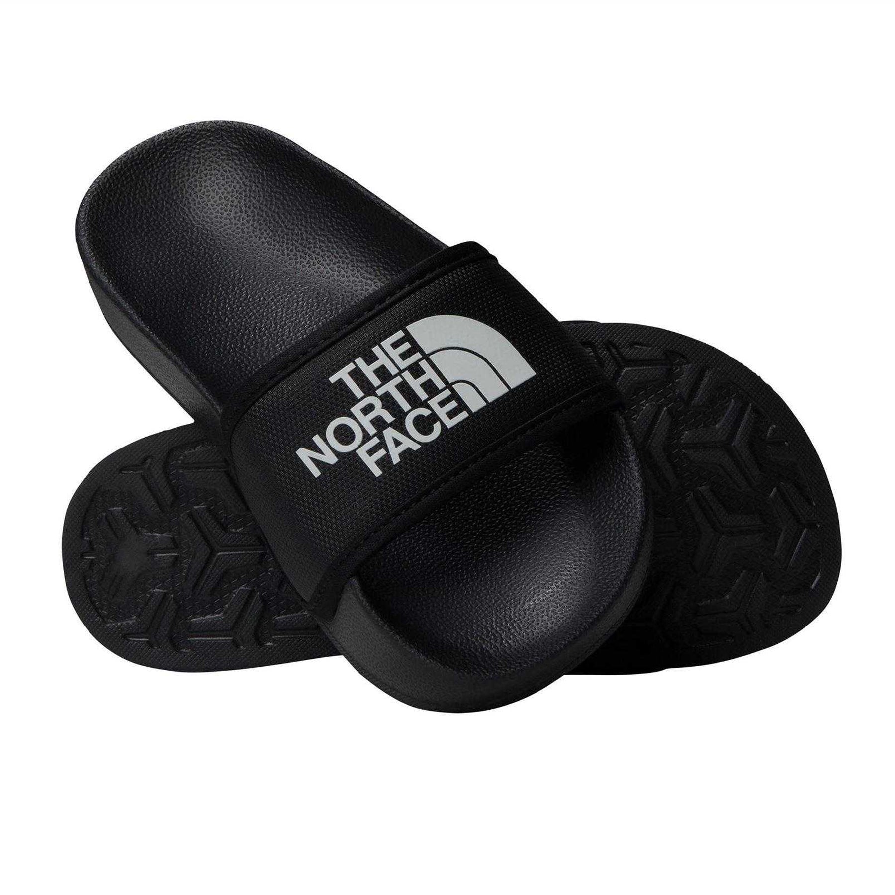 Black - Pack Shot - The North Face Childrens-Kids Base Camp Slide III Open Toe Slides