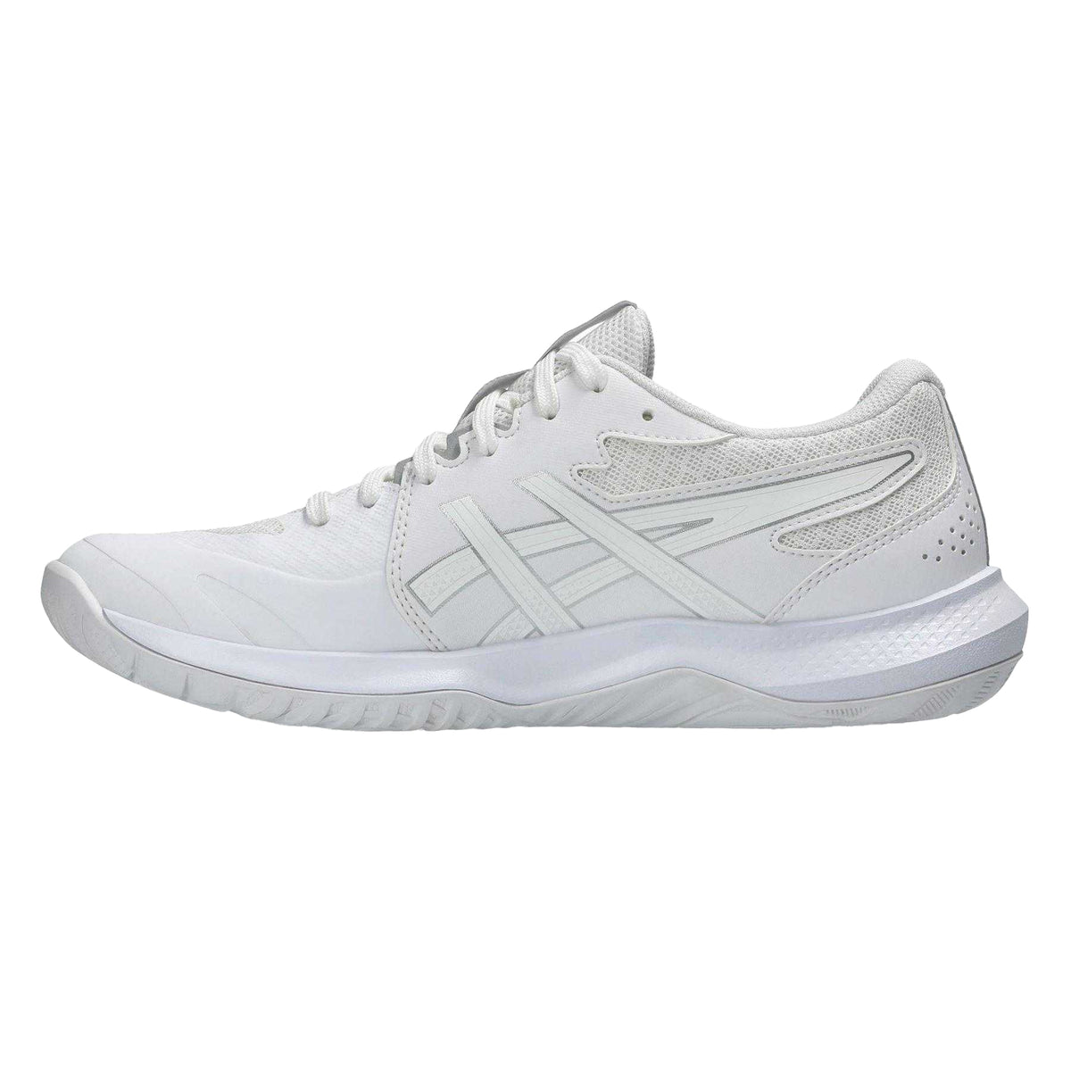 White - Side - Asics Womens-Ladies Gel Tactic 13 Handball Trainers