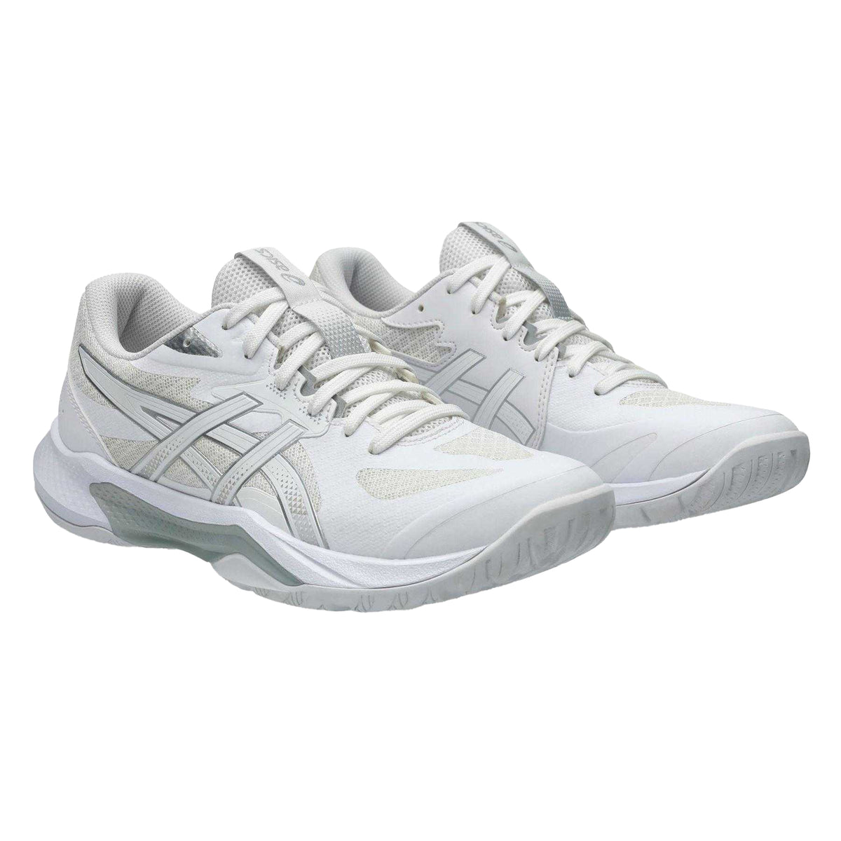 White - Pack Shot - Asics Womens-Ladies Gel Tactic 13 Handball Trainers