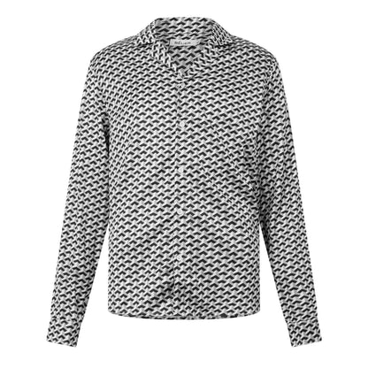 Monochrome - Front - Belier Mens Illusion Print Shirt