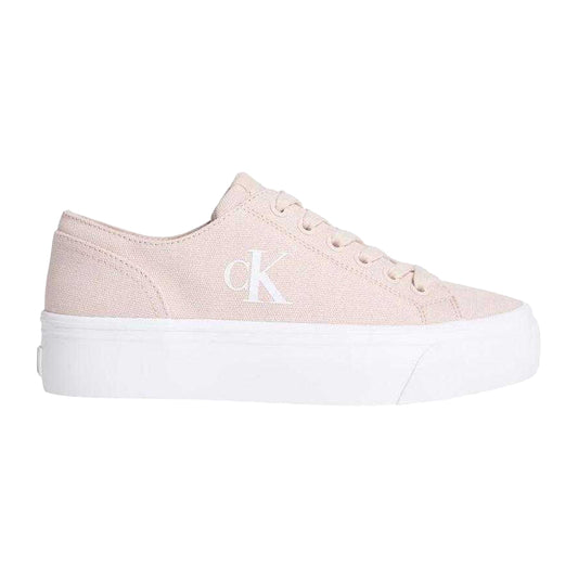 Pink - Front - Calvin Klein Womens-Ladies Platform Trainers