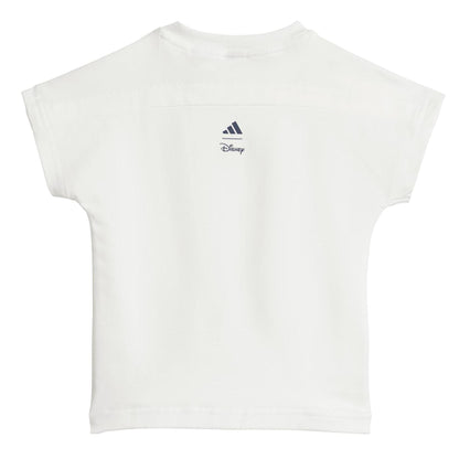 White-Dark Blue-Pink - Back - Adidas Baby Elsa & Anna Frozen Top And Trousers Set