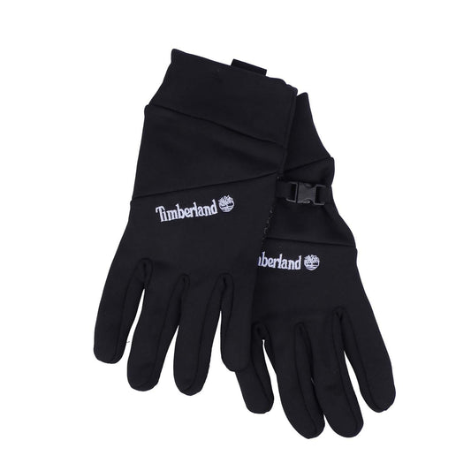 Black - Front - Timberland Mens Fleece Plain Gloves