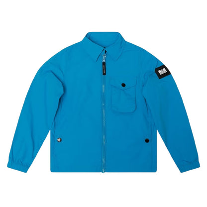 Blue Danube - Front - Weekend Offender Childrens-Kids Granville Chest Pocket Overshirt
