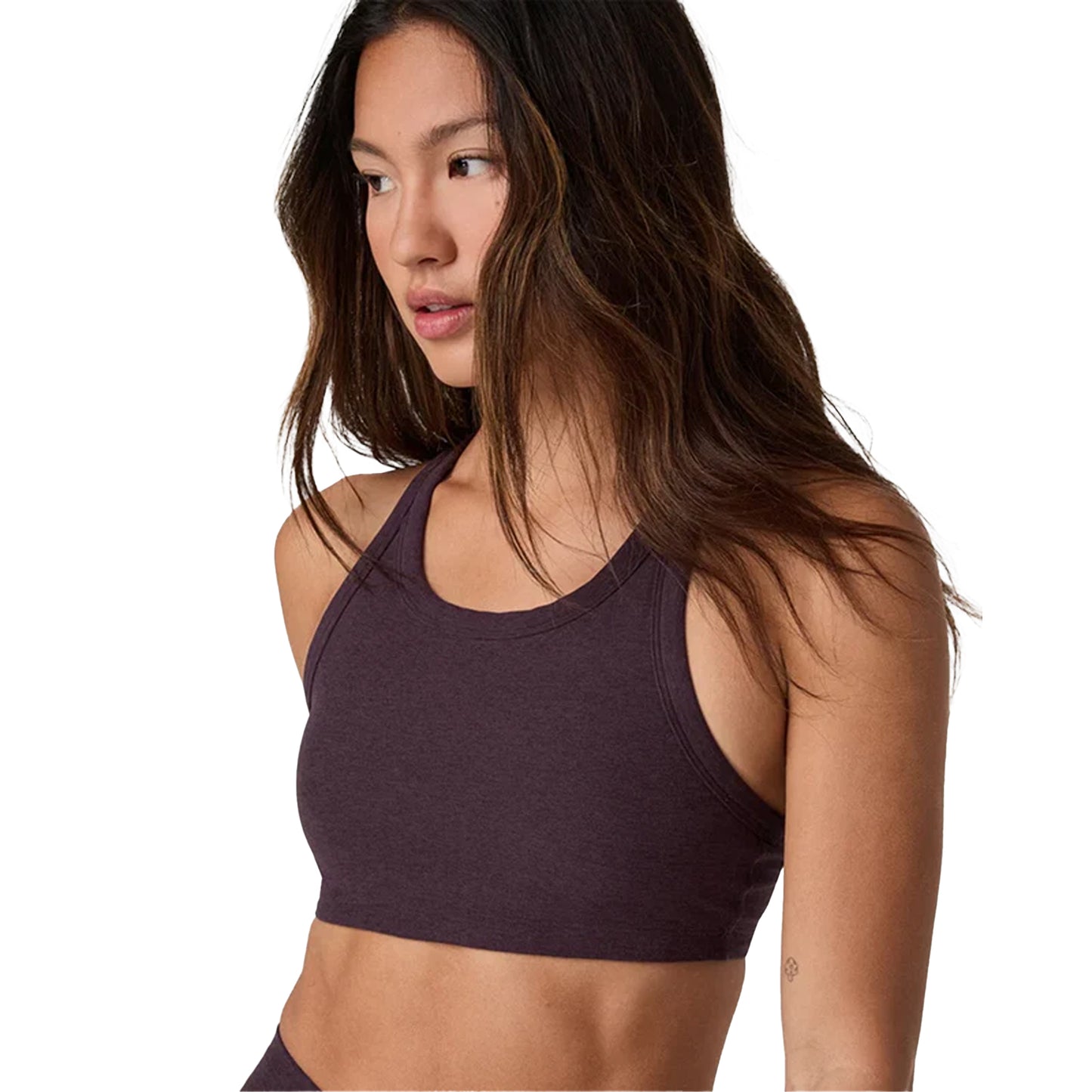 Raisin Purple - Side - Vuori Womens-Ladies Elevation Non-Wired Sports Bra