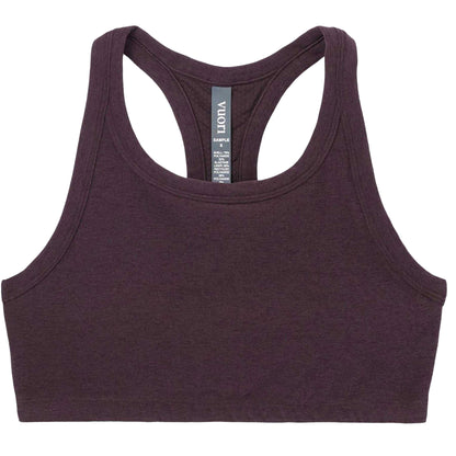 Raisin Purple - Front - Vuori Womens-Ladies Elevation Non-Wired Sports Bra
