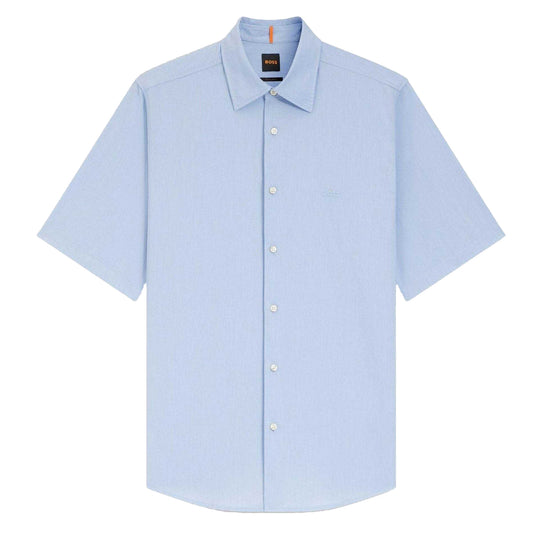 Open Blue - Front - Boss Mens Rash 2 Regular Shirt