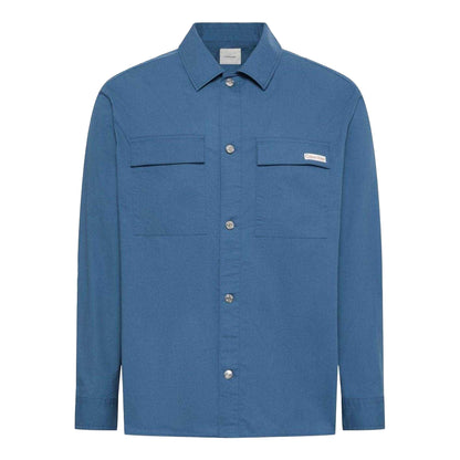 Dark Denim - Front - Calvin Klein Mens Jeans Overshirt