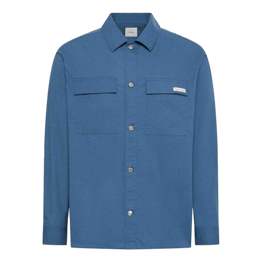 Dark Denim - Front - Calvin Klein Mens Jeans Overshirt