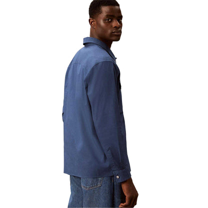 Dark Denim - Back - Calvin Klein Mens Jeans Overshirt
