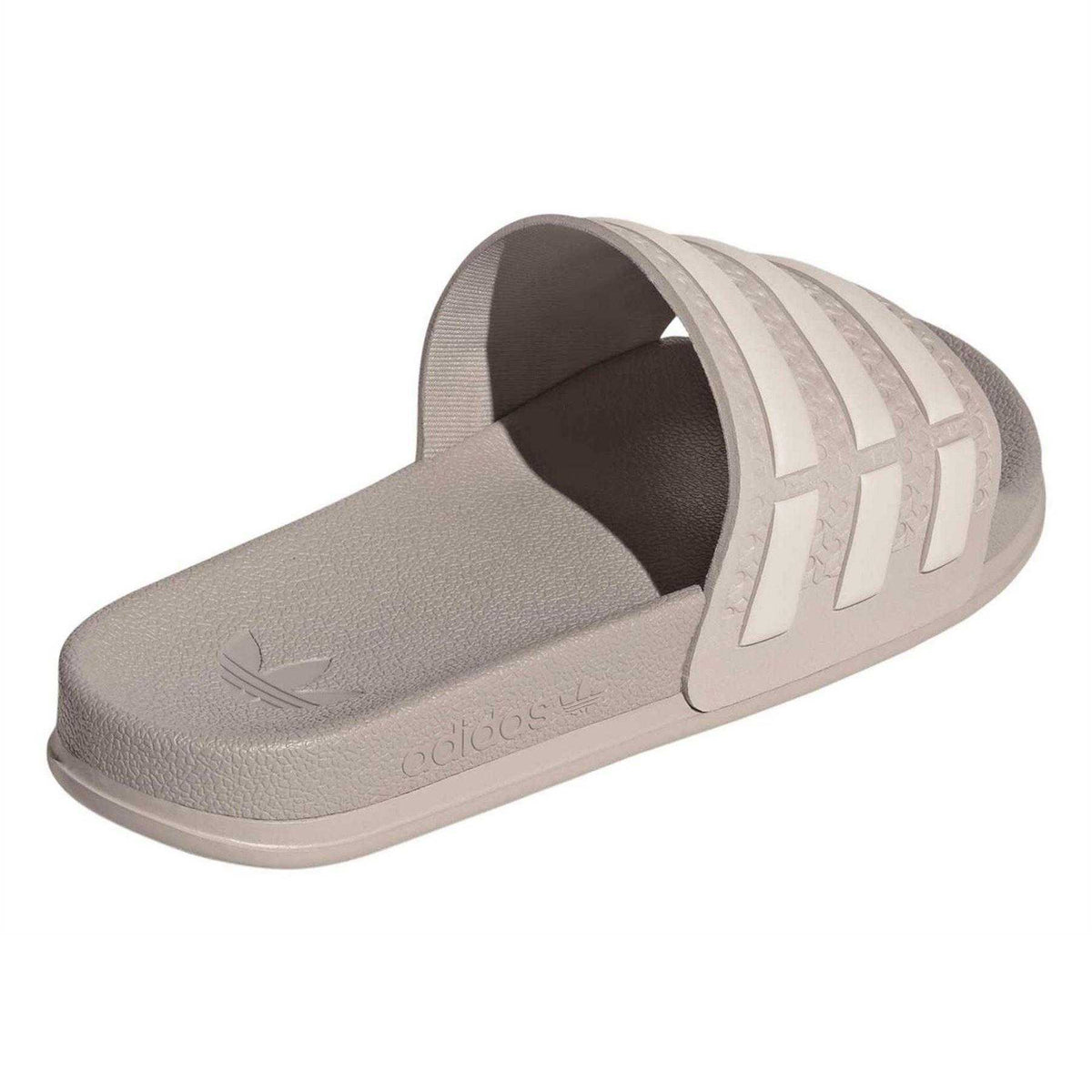 Taupe - Back - Adidas Womens-Ladies Adilette Flat Sandals