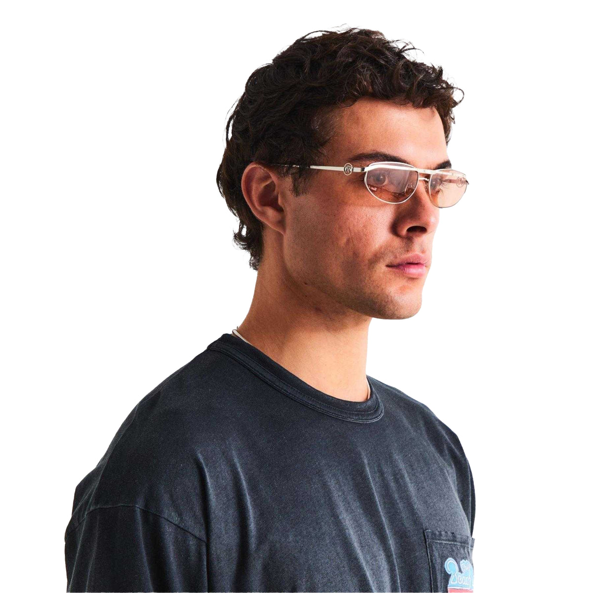 Silver-Brown - Back - Represent Mens Pilot Sunglasses