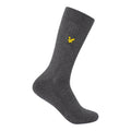 Grey-White-Black - Lifestyle - Lyle & Scott Mens Plain Socks (Pack of 3)