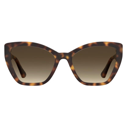 Havana - Back - Moschino Womens-Ladies Cat Eye Sunglasses