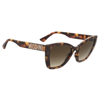 Havana - Side - Moschino Womens-Ladies Cat Eye Sunglasses