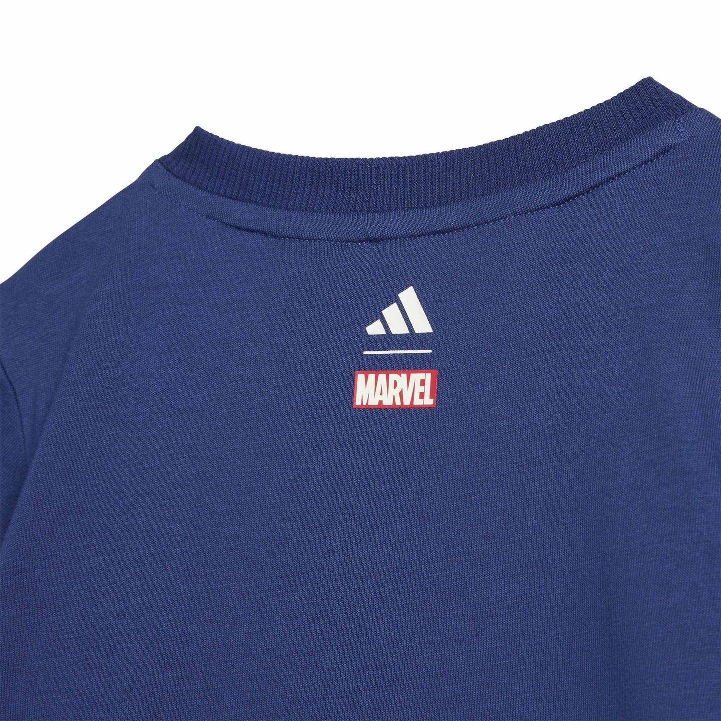 Dark Blue-Off White - Pack Shot - Adidas Baby Spider-Man Marvel T-Shirt & Shorts Set