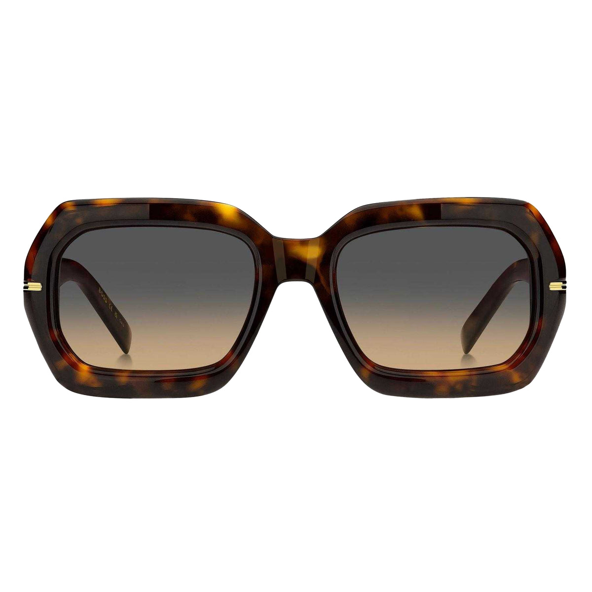 Havana - Back - Boss Womens-Ladies Rounded Sunglasses