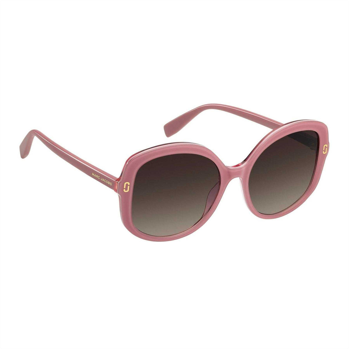 Pink - Side - Marc Jacobs Womens-Ladies Round Sunglasses
