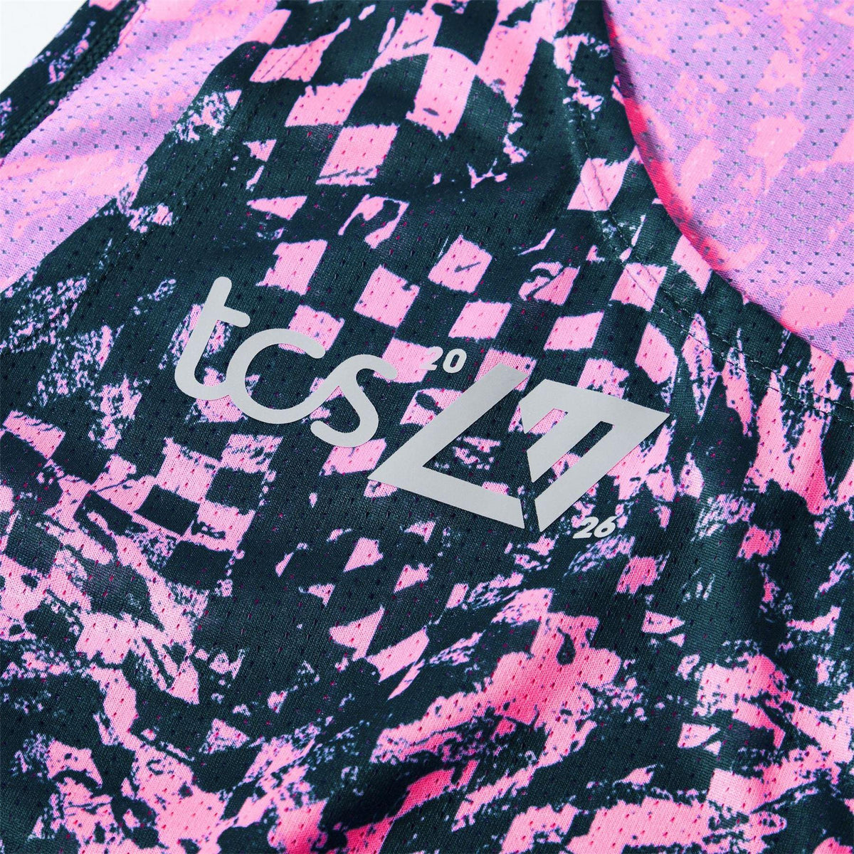 Pink - Side - New Balance Womens-Ladies Lightweight Tank Top