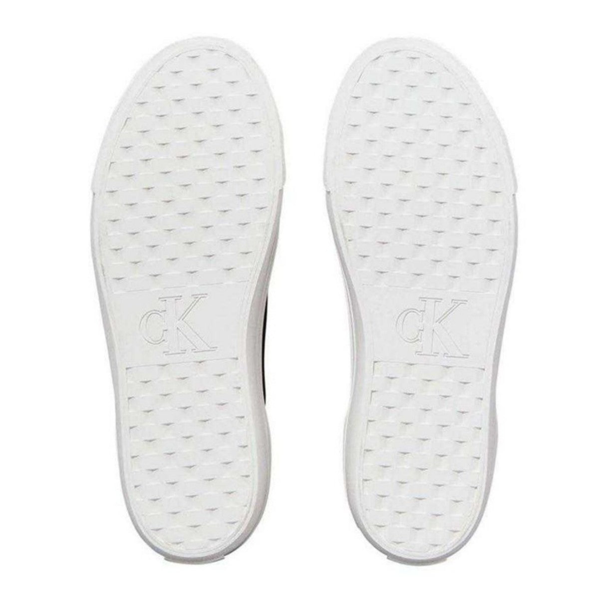 Black - Pack Shot - Calvin Klein Womens-Ladies Canvas Platform Trainers