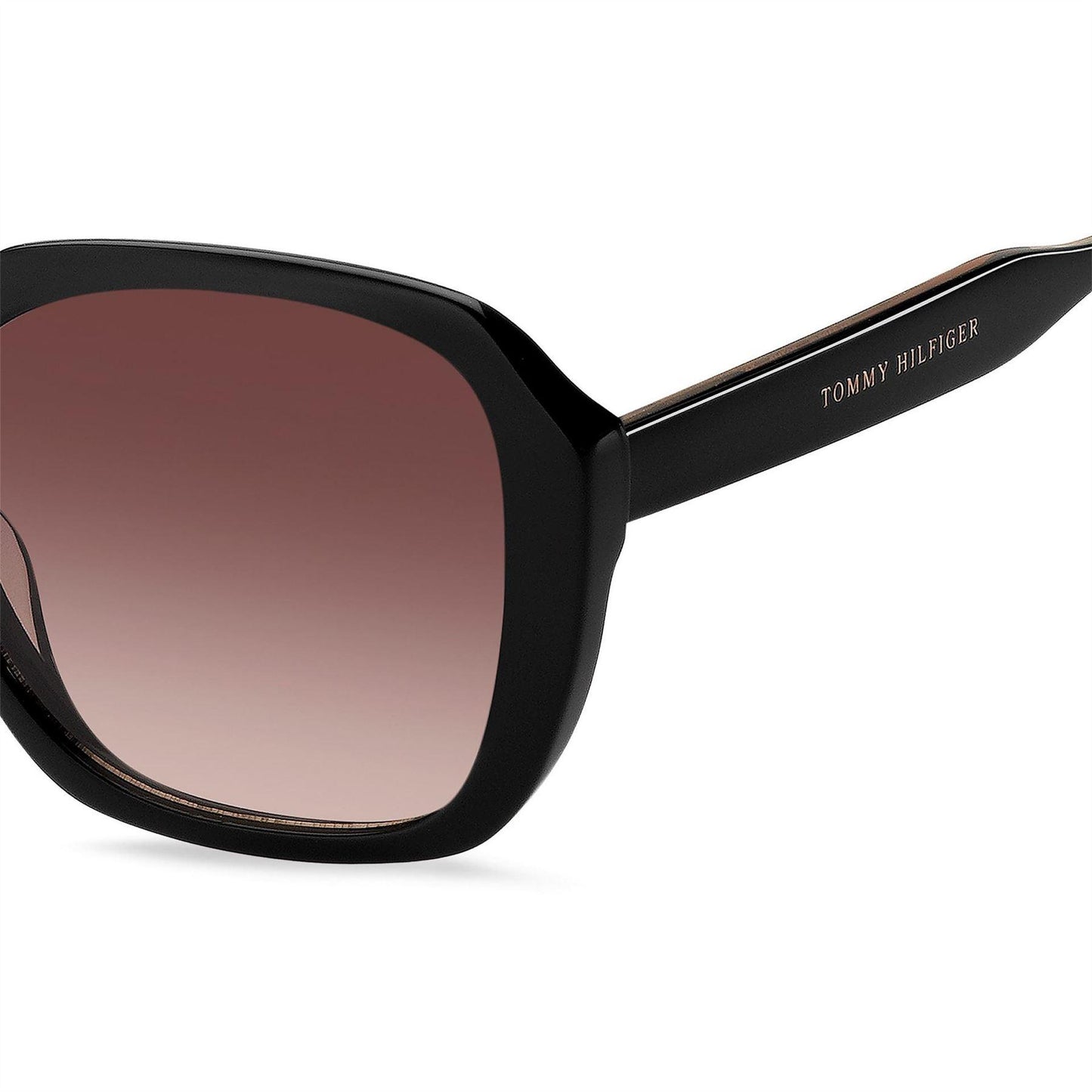 Black - Lifestyle - Tommy Hilfiger Womens-Ladies Square Sunglasses