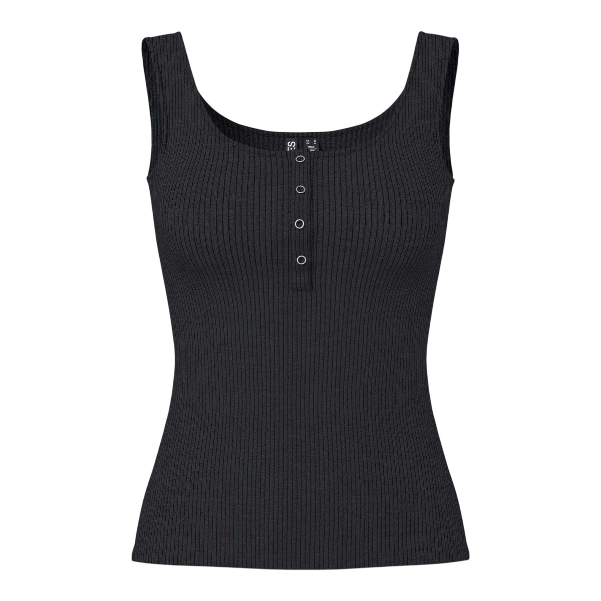 Black - Front - Pieces Womens-Ladies Kitte Tank Top