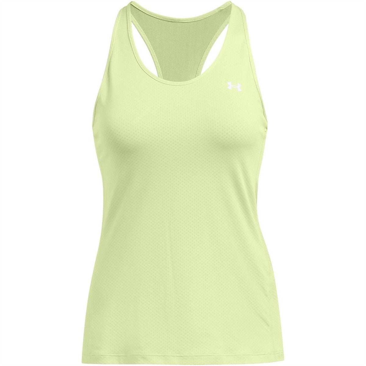 Green - Front - Under Armour Womens-Ladies Racerback Tank Top