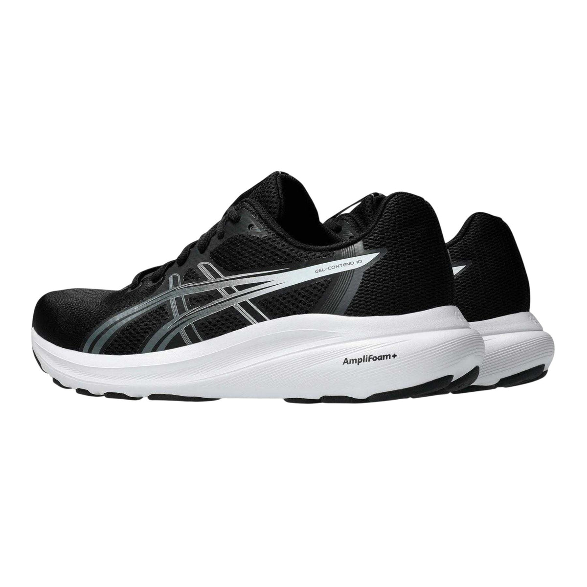 Black-White - Back - Asics Mens Contend 10 Cushioned Trainers