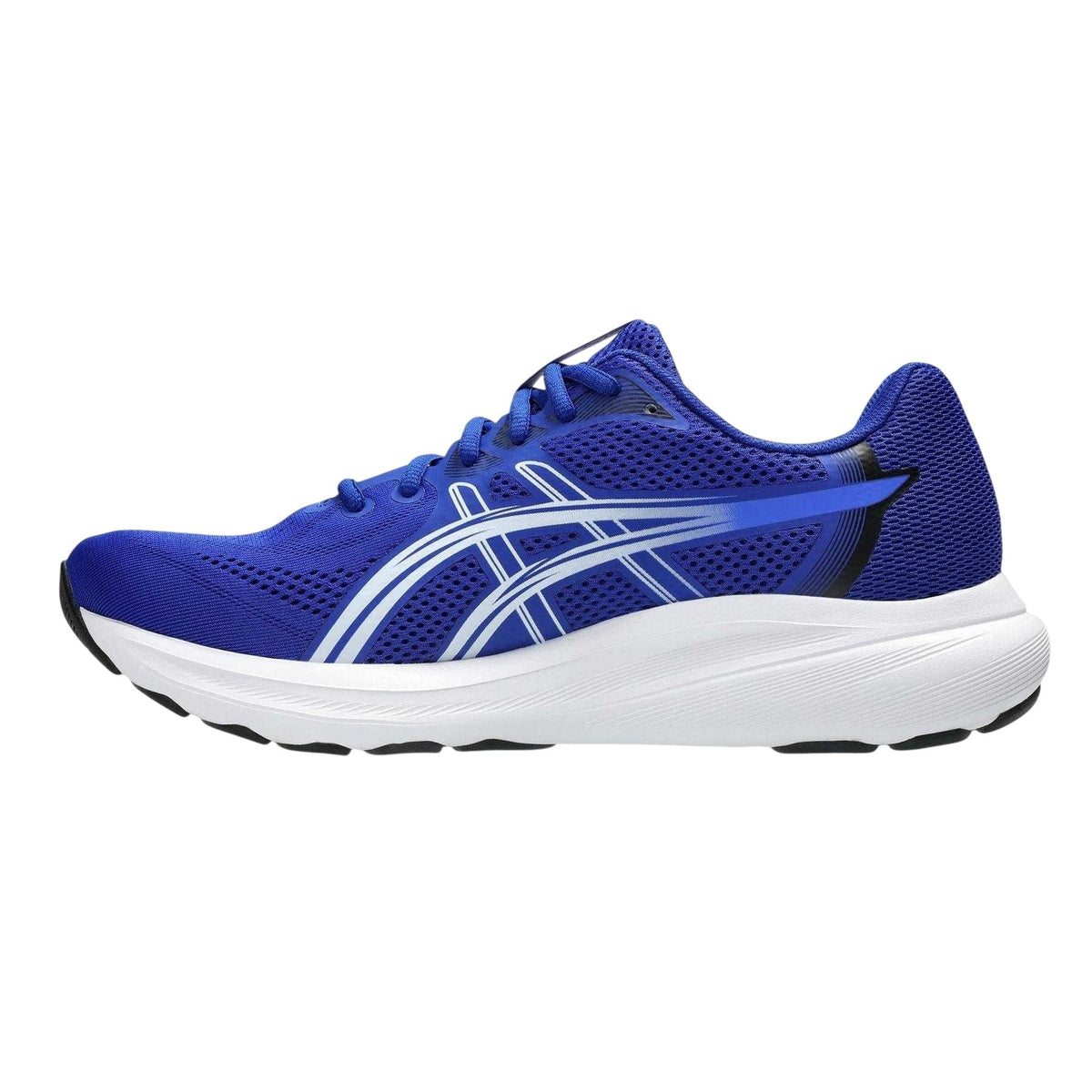 Blue-Neon Blue - Side - Asics Mens Contend 10 Cushioned Trainers