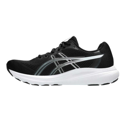 Black-White - Side - Asics Mens Contend 10 Cushioned Trainers